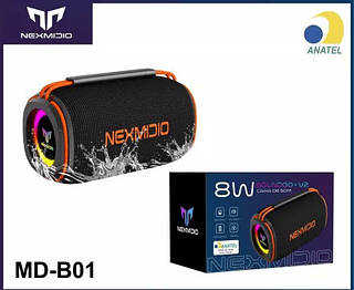Caixa De Som Bluetooth Portátil Proteção Ipx6 8W Nextmidio