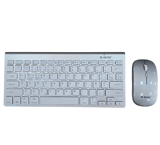Kit Teclado E Mouse Sem Fio Bt Wireless 2.4ghz Slim B-Max