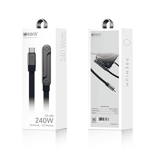 Cabo SersiLink 240W USB-C Para Tipo C Hrebos