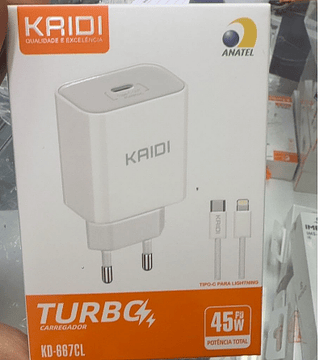 Carregador Completo de Parede 45W Kaidi