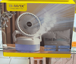 Mini Ventilador de Mesa com Spray BMAX