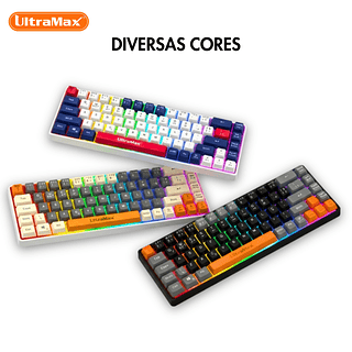 Teclado Gamer Semi-Mecânico RGB UltraMax