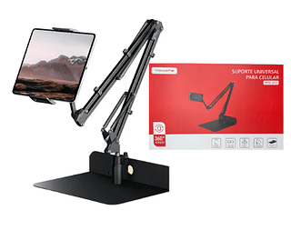 Suporte Tomate Tablet Celular Para Cama Mesa Braço Articulado