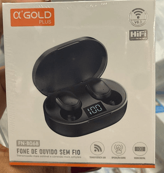 Fone de Ouvido Bluetooth A'Gold Plus