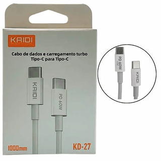 Cabo de carregamento tipo c para tipo c