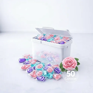 Kit 50 Capsulas Para Lavagem de Roupas Multiuso MiniMen