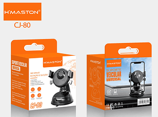 Suporte Celular Veicular Ventosa 360° Ajustável Hmaston