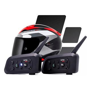 Kit Fone Moto V6 Plus+ Controle Comunicador Capacete
