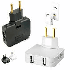Tomada Adaptador Articulada com USB