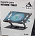 Suporte Mesa Base Notebook Regulável Postura 360° Com Cooler LAY