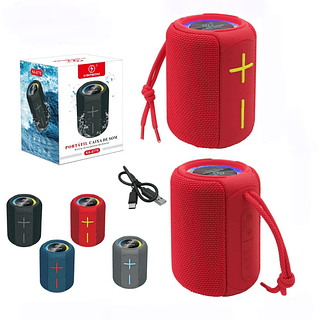 Caixa De Som Bluetooth Sem fio Com Led Ipx6 Resistente a Água KAPBOM