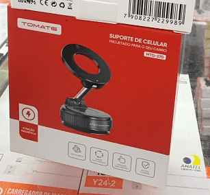 Suporte Magnético Para Celular 360° Com Ventosa Tomate