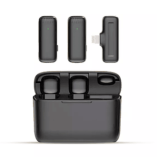 Microfone Lapela Celular Sem Fio Bateria Profissional Lightning