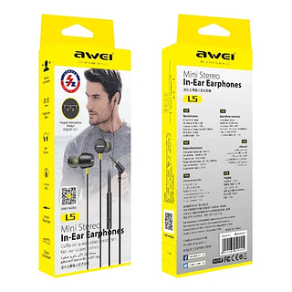 Fones De Ouvido Awei L5 Intra-auriculares Estéreo