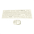 Kit teclado e mouse sem fio wireless BRANCO Tomate