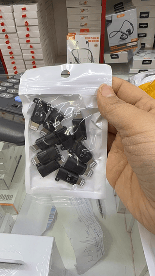 Adaptador Lightining Para Usb-c Macho Fêmea Iphone 10pcs