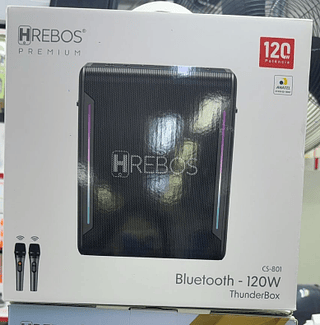 Caixa de Som ThunderBox 2 Microfones 120W Hrebos