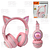 Fone De Ouvido Sem Fio Bluetooth Gatinho Com LED Eletromex