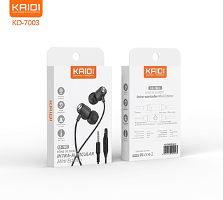 Fone De Ouvido Com Microfone Mini Estério Kaidi