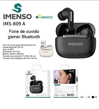 Fone de Ouvido Bluetooth Imenso