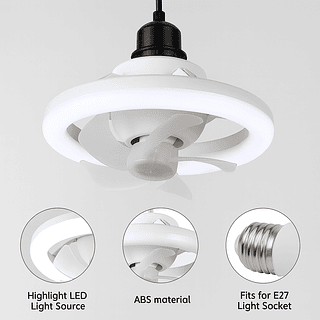 Ventilador De Teto Luz Led Com Controle Remoto BMAX