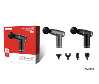 Massageador Pistola Elétrico Muscular Recarregável Sem Fio TOMATE