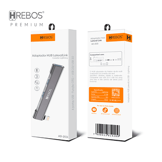 Adaptador hub lateral link conector iOS