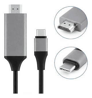 Cabo De Vídeo Usb-c Para Hdmi 4k 2M Tomate