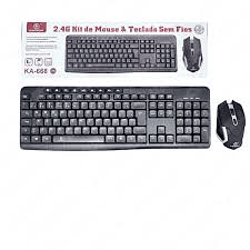 Kit Teclado e Mouse Gamer Sem Fio Kapbom
