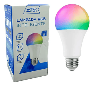 Lampada Colorida Inteligente Wifi Smart Alexa E Google