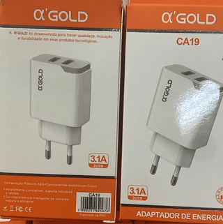 Fonte Adaptador de Energia 2 USB A'Gold
