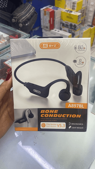 Fone condução óssea ergonomico esportes BYZ