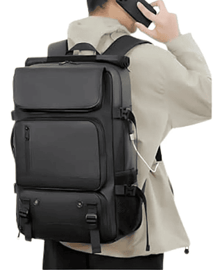 Mochila De Viagem Premium Couro B-Max