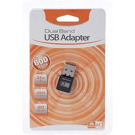 Adaptador Receptor Wireless Usb Wi-fi 2,4 GHZ E 5 GHZ Dual Band