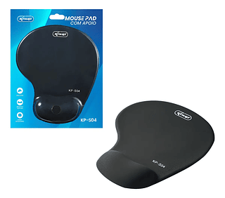 Mouse Pad Ergonômico Com Apoio De Pulso Em Gel Knup