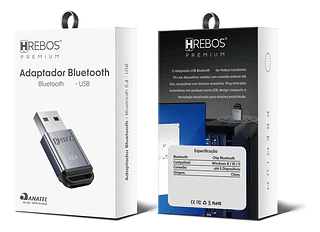 Usb Adaptador Bluetooth 5.3 Pc Para Fone Controles Xbox Ps5 Hrebos