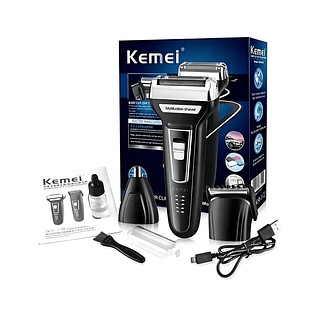 Máquina Barbear Shaver Kemei 3 Em 1 Kemei