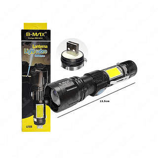 Mini Lanterna Sabre de Luz Tatica Led Recarregavel Usb B-Max