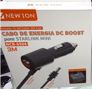 Cabo de Energia DC Booster Para Starlink Mini 3M New´Ion