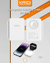 Carregador magnético sem fio 3in1 Kaidi