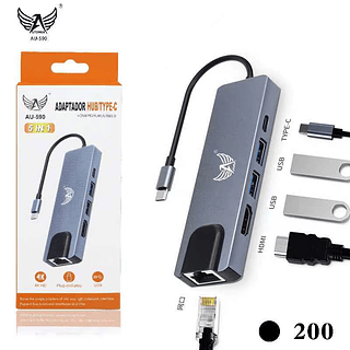 Adaptador hub type-c 5in1
