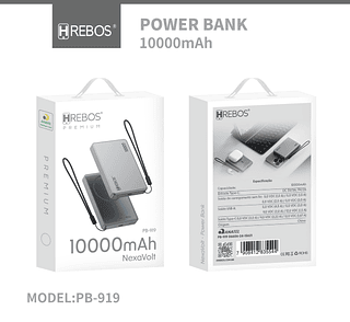 Power Bank NexaVolt 10000mAh Hrebos
