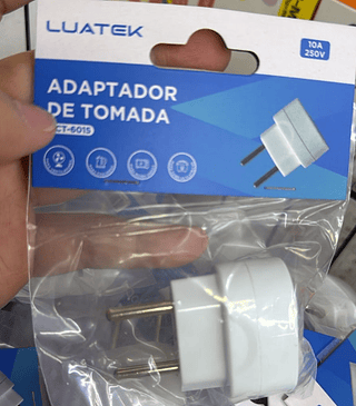 Adaptador de Tomada 2 Pinos Luatek