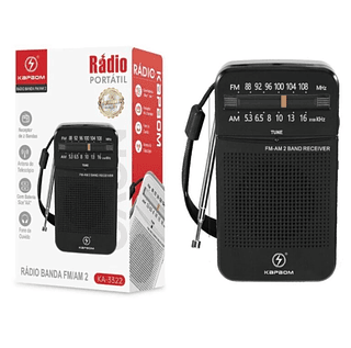 Radio Portatil a pilha AM/FM Kapbom