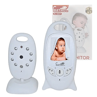 Babá Eletrônica Câmera Portátil Com Monitor Vídeo Colorido Baby Eletromex