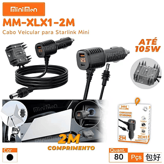 Cabo Estabilizador Starlink Mini 3 em 1 Com Booster 2M MiniMen