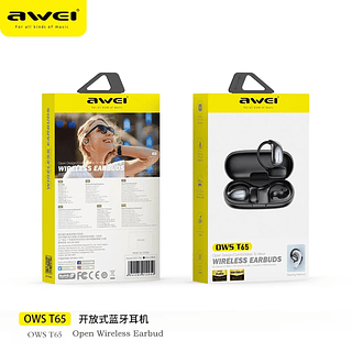 Fone de Ouvido Bluetooth Indução Óssea Awei