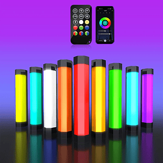 Bastão De Luz Led 6w P200 Rgb Controle Remoto