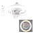 Ventilador Luminária De Teto 50W 3 Tonalidades Oásis Market