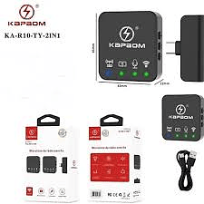Microfone Sem Fio Lapela 2 em 1 Kapbom